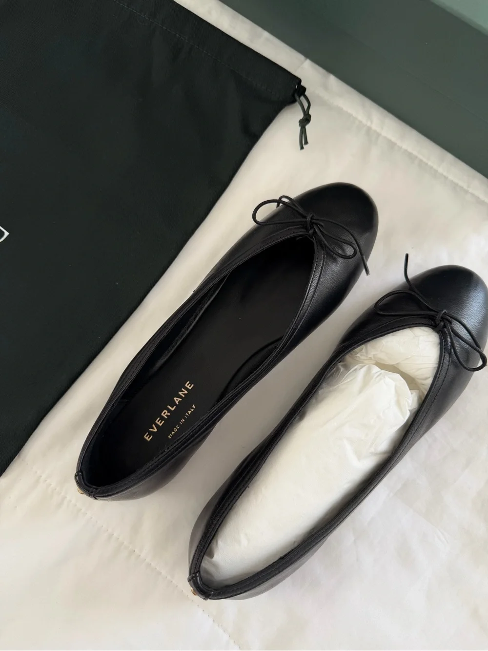 Brand New- Everlane Ballet Flat in Black Leather 🖤✨ - Picture 9 of 14